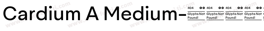 Cardium A Medium字体转换
